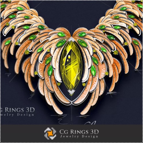 Necklace ,,Spring,, - Digital Design Jewelry