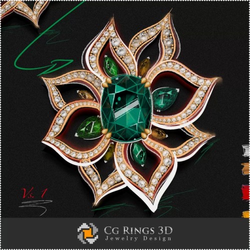 Boucles d'oreilles - Joaillerie Design (Numérique)