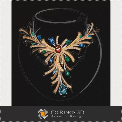 Collier - Design Joaillerie (Numérique)