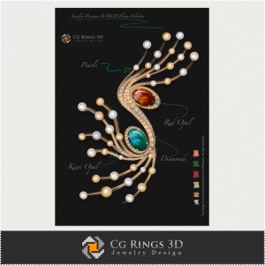 Brosche - Schmuckdesign (Digital) 2