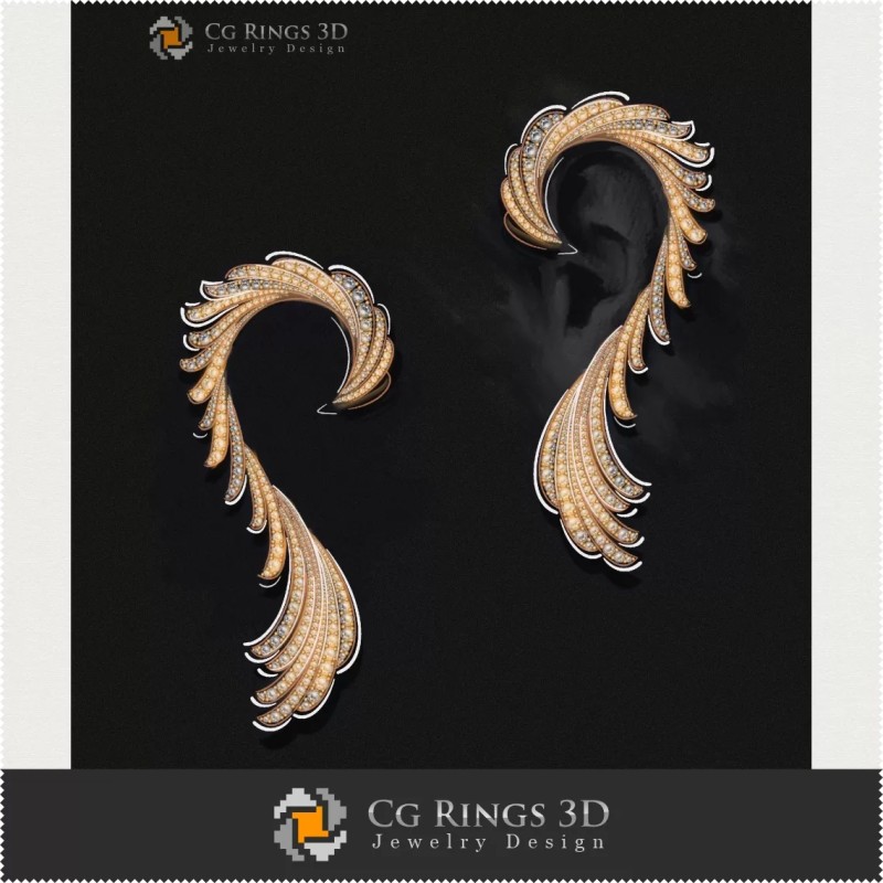 Boucles d'oreilles - Joaillerie Design (Numérique)