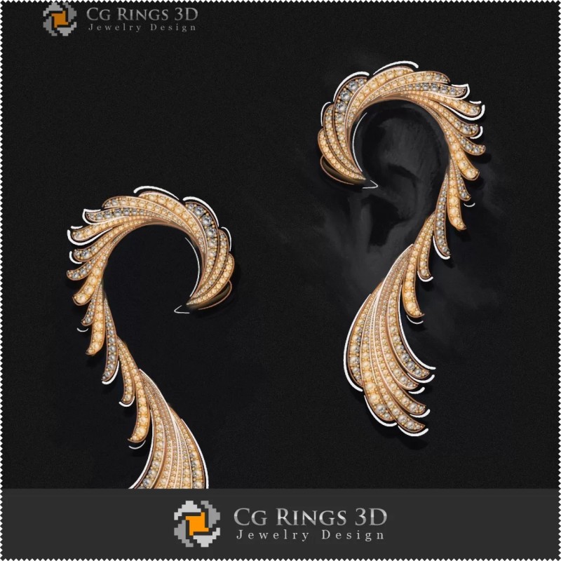 Boucles d'oreilles - Joaillerie Design (Numérique)