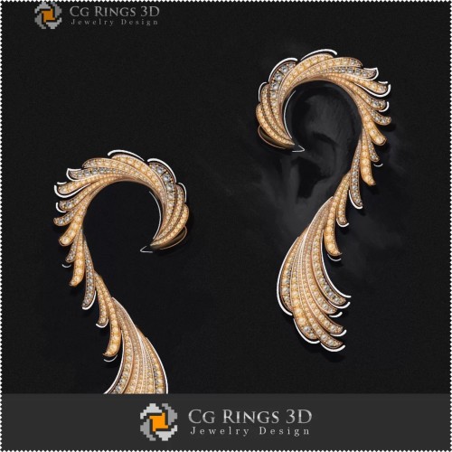 Boucles d'oreilles - Joaillerie Design (Numérique)