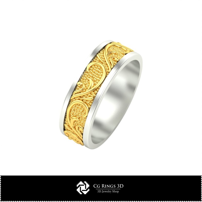 Anello da Sposa 3D, Gioielli CAD 3D, Anelli CAD 3D, Fedi Nuziali 3D
