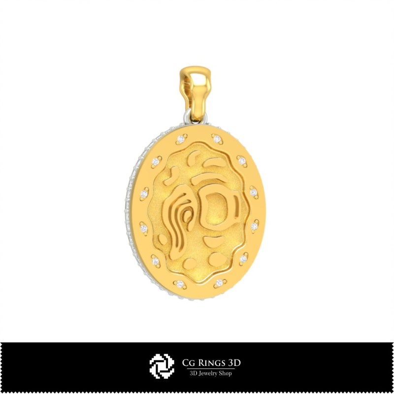 Colecție 3D pandantive zodiacale Acasă, Bijuterii CAD 3D, Colecții bijuterii CAD 3D