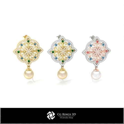 Schmuck-Schmuckset 3D-CAD Schmuck 3D-CAD, Schmucksets 3D-CAD