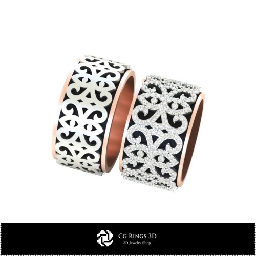 珠宝-珠宝套装3D CAD 珠宝3D CAD，戒指3D CAD，吊坠3D CAD，珠宝套装3D CAD，时尚戒指3D，交叉款