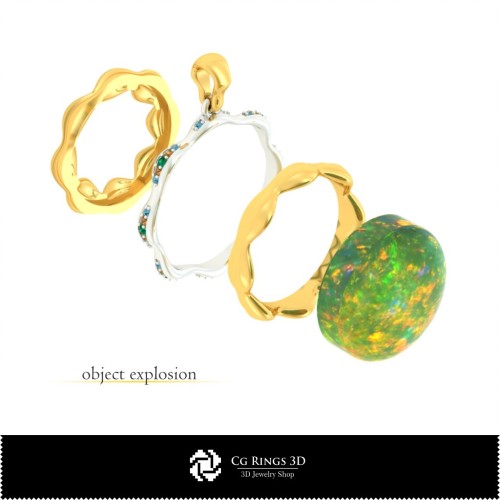 Set de bijuterii - Bijuterii CAD 3D pentru acasă, Bijuterii CAD 3D, Seturi de bijuterii CAD 3D