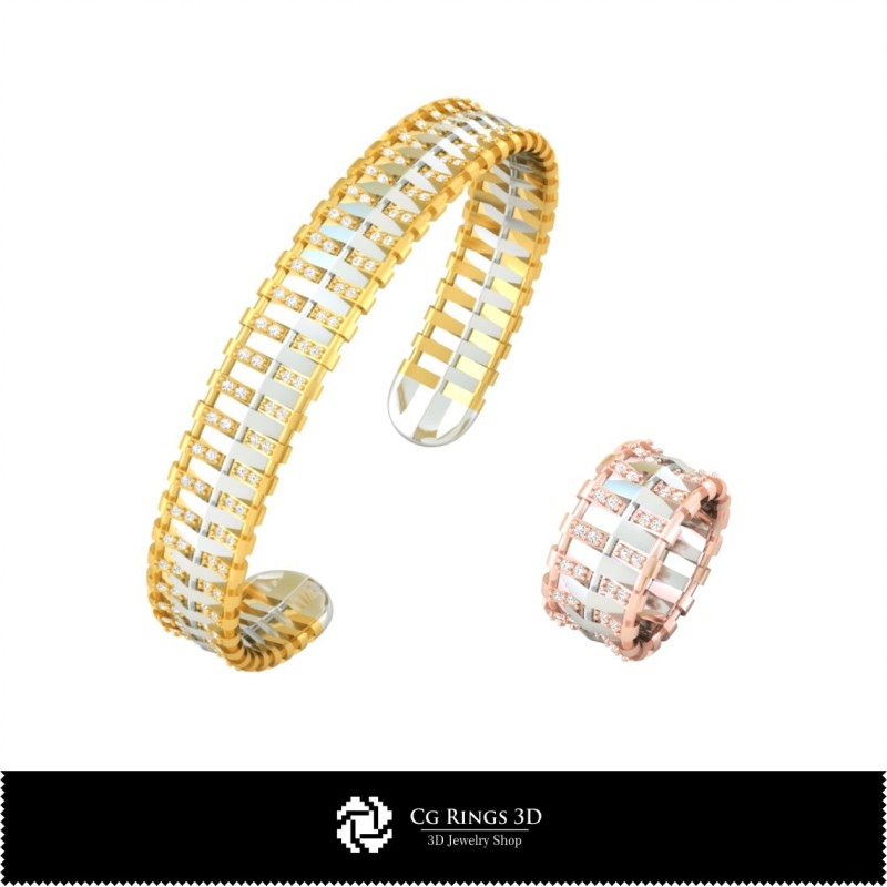 Bijuterii-Set de bijuterii CAD 3D Bijuterii CAD 3D, Seturi de bijuterii CAD 3D