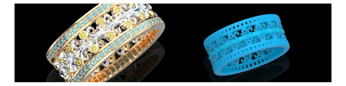 Modelli CAD Anelli Floreali 3D - Gioielli Ispirati alla Natura