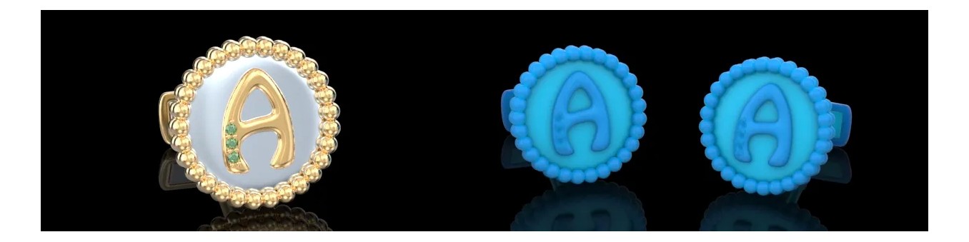 免费 3D 袖扣 - 专业珠宝 CAD 模型下载