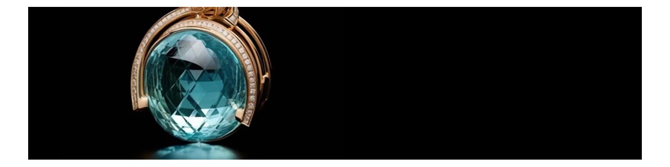 Modèles 3D CAD de bijoux à l’aigue‑marine générés par l’IA – Designs premium pour bijoutiers