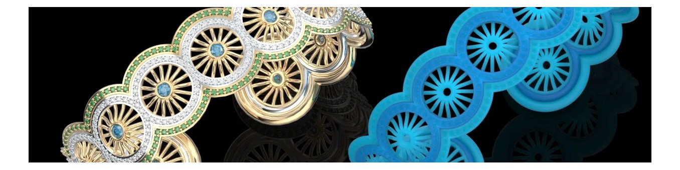 Bracciale 3D CAD – Modelli professionali di bracciali per gioielleria | CGRINGS3D