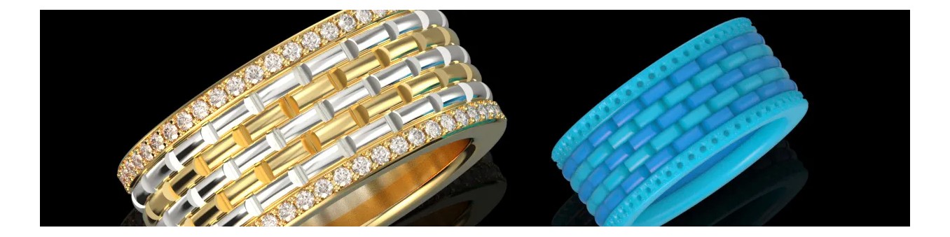 Wedding Bands 3D CAD Models - Professional Jewelry Design Files