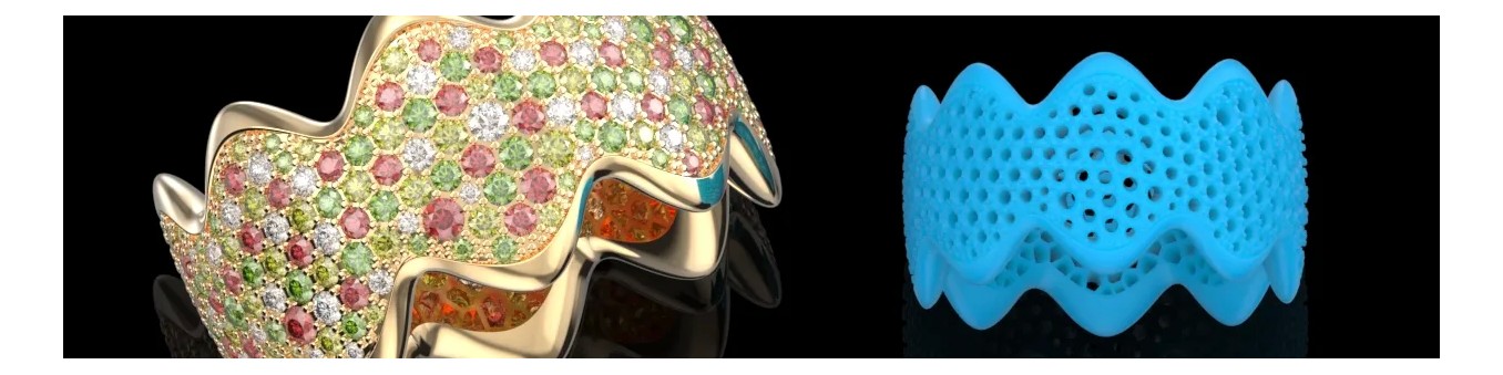 Inele de Modă 3D CAD - Modele de Bijuterii Moderne pentru Producție
