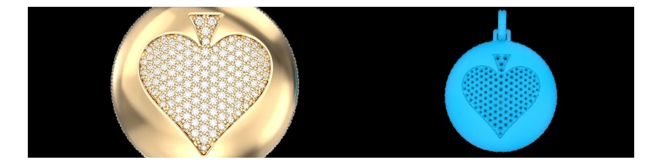 3D-Diamant-Anhänger – Premium-CAD-Modelle für Schmuckdesign