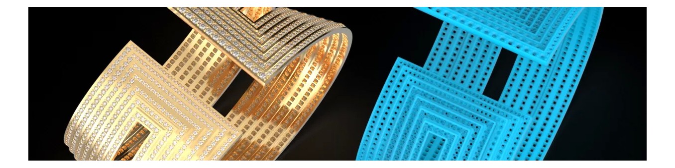 Modèles CAO de Bracelet Manchette 3D - Fichiers de Conception de Bijoux Professionnels